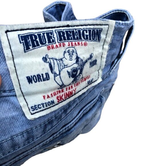Vintage True Religion Jeans Size 32 SKINNY Blue - Picture 7 of 9